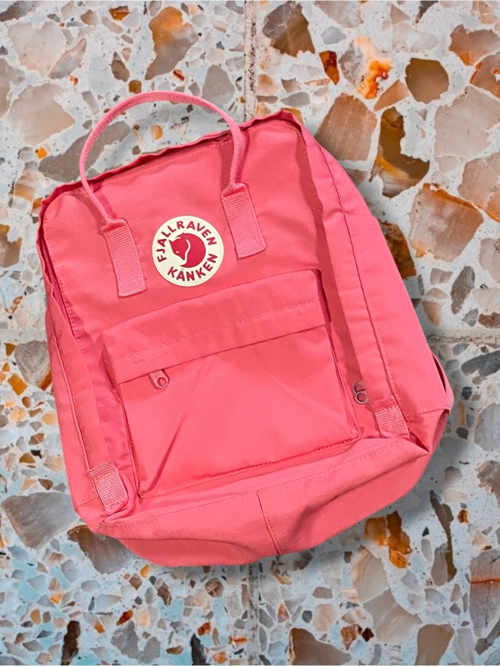 Fjallraven Kanken Classic Backpack in Peach Pink